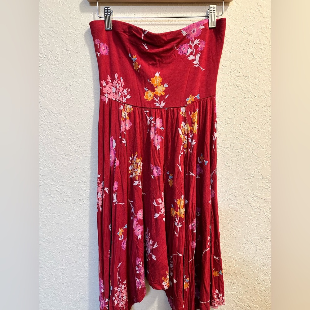 Floral Strapless Dress from Express